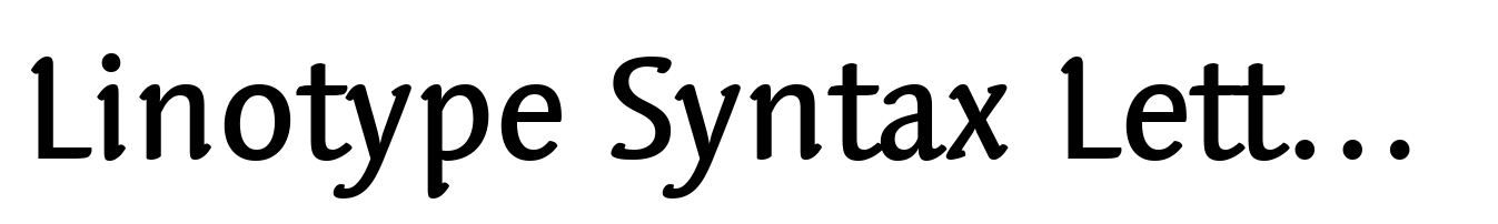 Linotype Syntax Letter Medium